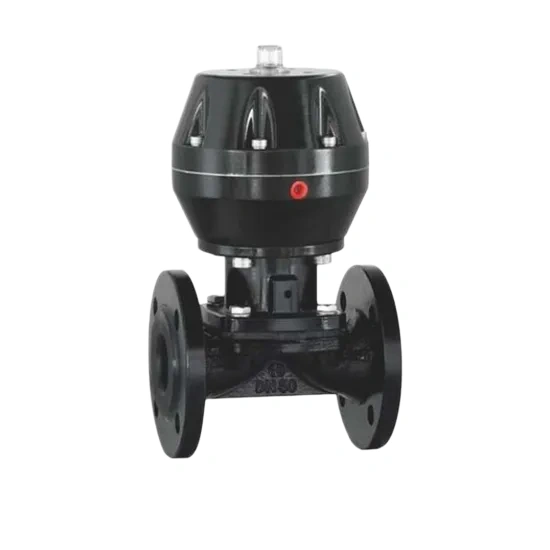 open pneumatic operated rubber lined diaphragm valve (2)