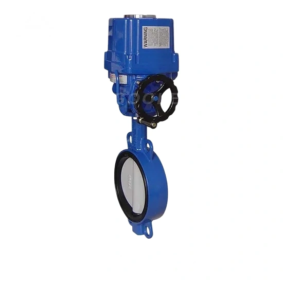 wafer concentric type ptfe seat electric regulating butterfly valve d971x (2)